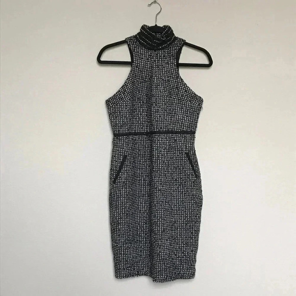 Karl Lagerfeld Tweed Collared Dress - Picture 1 of 4